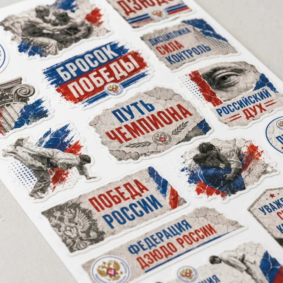 Постер Бросок победы для федерации дзюдо